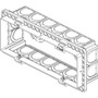 Vimar 6-7 Module Flush Mounting Box, For Masonry Walls, 9 Knockouts for 20/25 mm Tubes, Halogen-Free Plastic, IP00