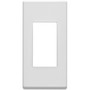 Vimar EIKON 1-Module Cover Plate, Metal, 42 x 82 mm, Clamp Mounting - Apollo Lighting