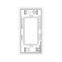 Vimar EIKON 1-Module Cover Plate, Metal, 42 x 82 mm, Clamp Mounting