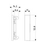 Vimar LINEA 1/2M Blank Module, Halogen-Free, IP40, Thermoplastic - Apollo Lighting