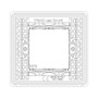 Vimar Isoset IP55 2-Module Cover Plate, For Eikon and Plana, With Claws