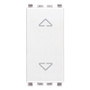 Vimar EIKON 2P 10A 2-Way Push Button, 250V, 6-Terminal, IP40, Central OFF Position