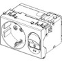 Vimar ARKÉ 2P+E P30 SICURY Outlet with C16 Circuit Breaker, 16A, 230V, 3000 A, Flush Mount, IP20