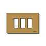 Vimar 8000 Series 3-Module Snap-Fix Cover Plate, For 08531 Mounting Frame