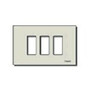 Vimar 8000 Series 3-Module Snap-Fix Cover Plate, For 08531 Mounting Frame
