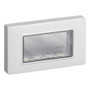 Vimar 4-Module IP55 Cover Plate, For Eikon and Plana Series, For 4-Module Flush Mounting Boxes, With Screws