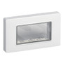 Vimar 4-Module IP55 Cover Plate, For Eikon and Plana Series, For 4-Module Flush Mounting Boxes, With Screws