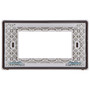 Vimar 4-Module IP55 Cover Plate, For Eikon and Plana Series, For 4-Module Flush Mounting Boxes, With Screws