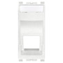 Vimar ARKÉ RJ45 Slanting Keystone Adaptor, 1 Module, Label Space