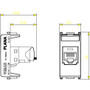 Vimar Plana Series RJ45 Cat5e Panduit Outlet, T568A/B, 8 Contacts - Apollo Lighting
