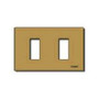 Vimar 8000 Series 2-Module Cover Plate, For 3-Module Flush Mounting Boxes, Snap Fixing - Apollo Lighting
