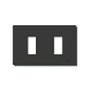 Vimar 8000 Series 2-Module Cover Plate, For 3-Module Flush Mounting Boxes, Snap Fixing