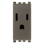 Vimar ARKÉ 2P+E USA Socket Outlet, 15A, 127V, Flush-Mounted, Screw Terminal