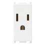 Vimar ARKÉ 2P+E USA Socket Outlet, 15A, 127V, Flush-Mounted, Screw Terminal