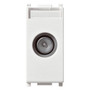 Vimar Plana TV-RD-SAT Coaxial Socket Outlet, 5-2400 MHz, Male Connector, Snap Mounting - Apollo Lighting