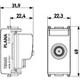 Vimar Plana TV-RD-SAT Coaxial Socket Outlet, 5-2400 MHz, Male Connector, Snap Mounting - Apollo Lighting