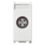 Vimar Plana TV-RD-SAT Coaxial Socket Outlet, 5-2400 MHz, Male Connector, Snap Mounting