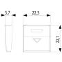Vimar Eikon Four Spare 1-Module Interchangeable Half-Button Caps, KNX, IP40