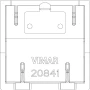 Vimar Eikon Four Spare 1-Module Interchangeable Half-Button Caps, KNX, IP40