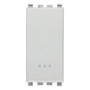 Vimar Eikon 1P 10AX 2-Way Screwless Switch, 250V, IP40, Flush-Mounted, Push-In Clamp - Apollo Lighting