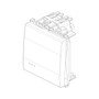 Vimar Eikon 1P 10AX 2-Way Screwless Switch, 250V, IP40, Flush-Mounted, Push-In Clamp - Apollo Lighting