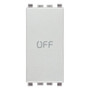 Vimar Eikon 1P NO+NC Push Button, 10A, 250V, IP40, Flush-Mount - Apollo Lighting