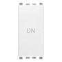 Vimar Eikon 1P NO+NC Push Button, 10A, 250V, IP40, Flush-Mount