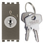 Vimar ARKÉ 2P NO Key-Operated Push Button, 16A, 250V, IP40 - Apollo Lighting