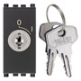 Vimar ARKÉ 2P NO Key-Operated Push Button, 16A, 250V, IP40