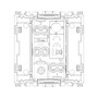 Vimar ARKÉ Axial 1P 10AX 2-Way Switch, 250V, IP40, Lightable