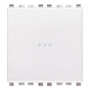 Vimar Eikon Axial 1P NO Push Button, 10A, 250V, Lightable, IP40 - Apollo Lighting