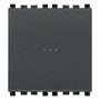 Vimar Eikon Axial 1P NO Push Button, 10A, 250V, Lightable, IP40
