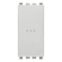 Vimar Eikon Axial 1P NO Push Button, 10A, 250V, Lightable, IP40