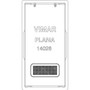 Vimar Plana 1-Module Interchangeable Button, Lightable Diffuser, IP40, Halogen-Free