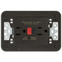 Vimar LINEA USA Duplex GFCI Outlet, 15A, 125V, Flush Mount