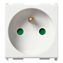 Vimar Plana 2P+E French SICURY Socket Outlet, 16A, 250V, IP20 - Apollo Lighting