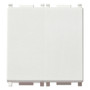Vimar Plana 1P 10AX 1-Way Switch, 250V, Lightable, Replaceable Button