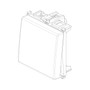 Vimar Plana 1P 10AX 1-Way Switch, 250V, Lightable, Replaceable Button