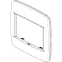 Vimar EIKON 3-Module Round Cover Plate for British Standard, 95 x 95 mm, Clamp Mount