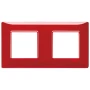 Vimar Plana 4-Module Cover Plate, 2+2 71mm Centers, Clamp Mounting