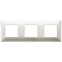 Vimar Plana 6-Module (2+2+2) Cover Plate, 71 mm Center Spacing, 222 x 80 x 9 mm, Technopolymer, Clamp Mounting, Horizontal/Vertical Mount