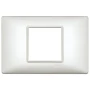 Vimar Plana 2-Central-Module Cover Plate, 120x80x9mm, IP00, Clamp Mount