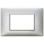 Vimar Plana 3-Module Cover Plate, 120 x 80 mm, IP00, Clamp Mounting - Apollo Lighting
