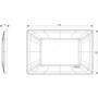 Vimar Plana 3-Module Cover Plate, 120 x 80 mm, IP00, Clamp Mounting - Apollo Lighting