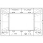Vimar Plana 3-Module Cover Plate, 120 x 80 mm, IP00, Clamp Mounting - Apollo Lighting