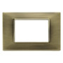 Vimar Plana 3-Module Cover Plate, 120 x 80 mm, IP00, Clamp Mounting