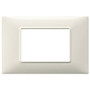 Vimar Plana 3-Module Cover Plate, 120 x 80 mm, IP00, Clamp Mounting