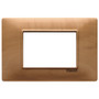 Vimar Plana 3-Module Cover Plate, 120 x 80 mm, IP00, Clamp Mounting