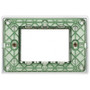 Vimar Plana 3-Module Cover Plate, 120 x 80 mm, IP00, Clamp Mounting