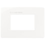 Vimar Plana 3-Module Cover Plate, 120 x 80 mm, IP00, Clamp Mounting